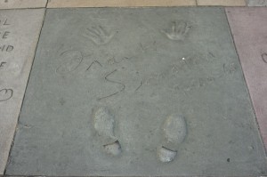 最終日に寄ったハリウッド、フランク・シナトラの手形もありました！